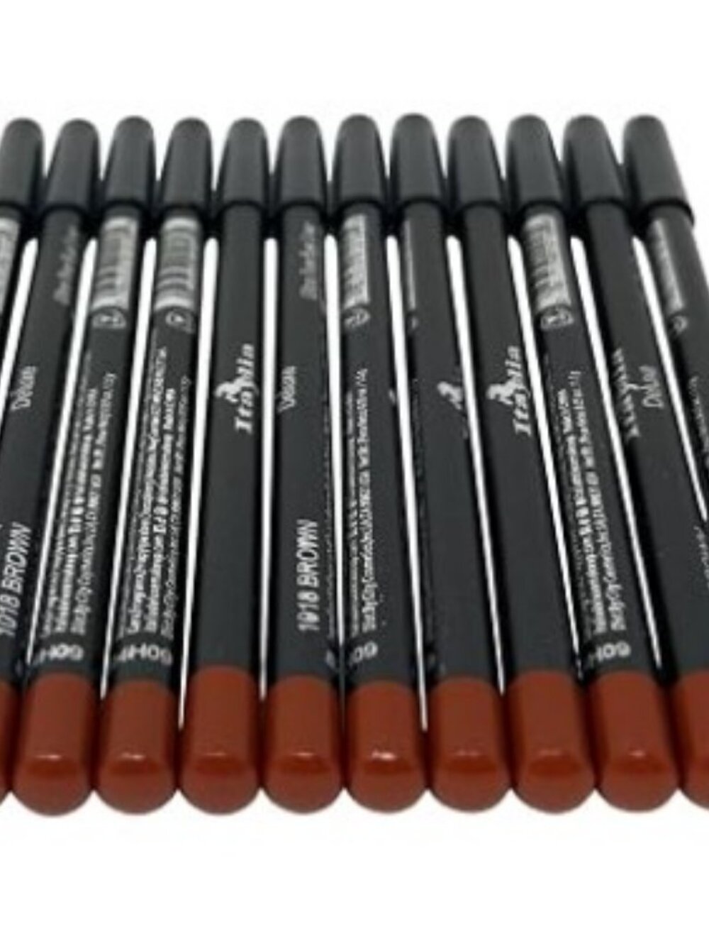 Italia 12 pc Eyeliner and Lip Pencils Various Shades of Brown